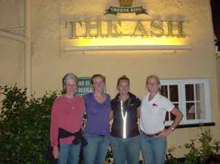 Diane, Hilary, Libbi & Me at the pub!